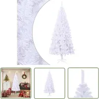 The Living Store Künstlicher Weihnachtsbaum mit Ständer 180 cm 620 Zweige