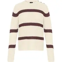 Oxmo Strickfleece-Pullover "Strickpullover OXKanna", Damen, Gr. L, braun (fudge mix), Obermaterial: 60% Baumwolle CO. 40% Polyacryl PAN., Pullover Strickfleece-Pullover