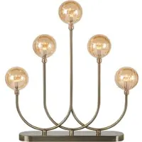 Markslöjd Kerzenhalter Enys, messing antik, Eisen/Glas, 5-flammig, E5
