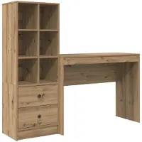 Syfax Schreibtisch Artisan-Eiche 145,5 x 40 x 127 cm 2 Stk.
