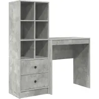 vidaXL Schreibtisch Beton Grau 115,5 x 40 x 127 cm 2 stk.