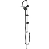 vidaXL Duschsystem Schwarz 47 x 20 x 95 cm Edelstahl