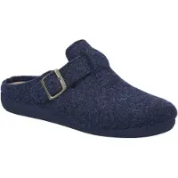 Josef seibel Herren Hausschuh Filz Slipper Schnalle unifarben 33701 Carson 01, Größe:41 EU, Farbe:Blau