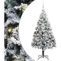 vidaXL Künstlicher Weihnachtsbaum Weiß 210 cm