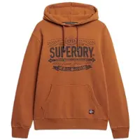 Superdry für Herren. M2014232A Heritage Brand Sweatshirt braun (XXL), Lässig, Baumwolle