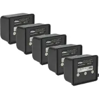 VHBW 5x Akku kompatibel mit Itowa Compact, Combi, Setval, Beton Fernbedienung Remote Control (2000 mAh, 7,2 V, NiMH)
