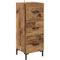 vidaXL Sideboard Altholz 34,5 x 34 x 90 cm Holzwerkstoff