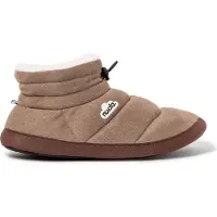 Nuvola . Hausschuhe für Herren Damen rutschfester Sohle warm gepolstert bequem taupe 34-35 - UNBOVEL