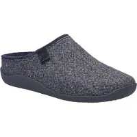 Josef seibel Hausschuh "Vince 04, dunkelblau", Herren, Gr. 46, blau (dunkelblau), Obermaterial: 80% Rindsleder Leather cow. 20% Textilmaterial TEXMAT., Schuhe Hausschuh