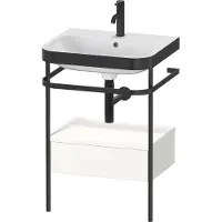 Duravit Möbelwaschtisch-Kombi Happy D.2 Plus 57,5x49cm, 1 HL, w m, m Konso, 1 Lad