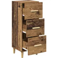 vidaXL Sideboard Altholz 34,5 x 34 x 90 cm Holzwerkstoff