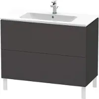 Duravit L-Cube bâti-support pour lavabo à poser, 2 tiroirs, 1020x704x481mm, LC662708080, LC662708080