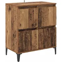 vidaXL Sideboard Altholz 60 x 35 x 70 cm Verbundholz und Eisen