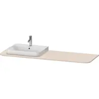 Duravit Waschtisch-Konsole Happy D.2 Plus 160x55cm, m 1 AS, Beck. li, Tau matt