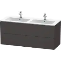 Duravit L-Cube bâti-support lavabo suspendu, 2 tiroirs, 1290x550x481mm, LC625808080, LC625808080