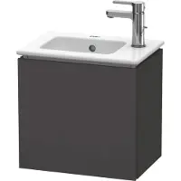 Duravit L-Cube Meuble sous-lavabo suspendu, 1 porte, charnière à gauche, 420x400x294mm, LC6272L8080