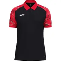Jako Herren Polo Sonic 6326-812 4XL - Schwarz/Rot - 4XL