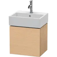 Duravit L-Cube Meuble sous-lavabo suspendu, 1 porte, charnière à droite, 434x400x341mm, LC6245R3030