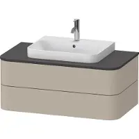 Duravit Happy D.2 Plus Konsolenwaschtischunterbau wandhängend, 1000x550 mm, 2 Schubkästen, für Aufsatzbecken, HP4971060600010