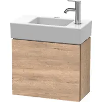 Duravit L-Cube Waschtischunterbau wandhängend, 1 Tür, Anschlag rechts, 480x400x240mm, LC6246R5555