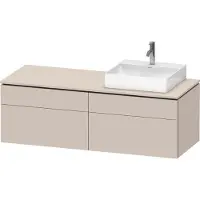 Duravit Waschtischunterschrank L-Cube 142x55x48,2cm, 2 SBK, wd, An re, Tau ma