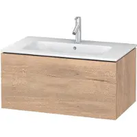 Duravit L-Cube Waschtischunterbau wandhängend, 1 Auszug, 820x400x481mm, LC614105555, Farbe: Eiche Marmoriert Dekor