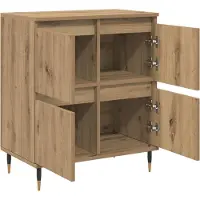 vidaXL Aufbewahrungsschrank 2 stk. Artisan-Eiche 60 x 35 x 70 cm