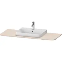 Duravit Waschtisch-Konsole Happy D.2 Plus 130x55cm, m 1 AS, Beck. mit, Tau matt