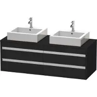 Duravit Waschtischunterschrank Ketho 140x55x49,6cm, f AWT, 4 La, B bs, Ei sw