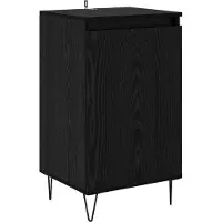 vidaXL Sideboard Schwarz Eichen-Optik 40 x 35 x 70 cm Holzwerkstoff
