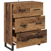 vidaXL Sideboard Altholz 69,5 x 34 x 90 cm Verbundholz und Eisen