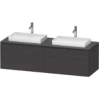 Duravit Waschtischunterschrank L-Cube 162x55x48,2cm, 2 SBK, gra m, k EinrSy