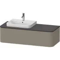 Duravit Waschtischunterschrank o. ES Happy D.2 Plus 35,4x130cm, 1 A, steingrau s-matt, li
