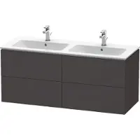 Duravit L-Cube Meuble sous-lavabo suspendu, 4 tiroirs, 1290x550x481mm, LC625908080, LC625908080
