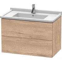 Duravit Waschtischunterschrank L-Cube 82x46,9cm, Ei marm., 2 Schub., wandhängend