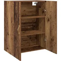 vidaXL Wandschrank 2 stk. Altholz 69,5 x 34 x 90 cm Holzwerkstoff