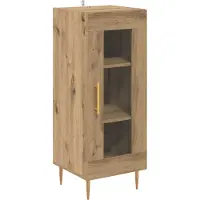 vidaXL Sideboard Artisan-Eiche 34 x 34,5 x 90 cm Holzwerkstoff