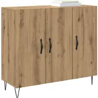 vidaXL Sideboard Artisan-Eiche 90 x 32,5 x 80 cm Holzwerkstoff