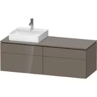 Duravit Waschtischunterschrank L-Cube 142x55x48,2cm, 2 SBK, wd, An L, f Gr hgl