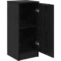 vidaXL Sideboard Schwarz Eichen-Optik 30 x 30 x 70 cm Holzwerkstoff