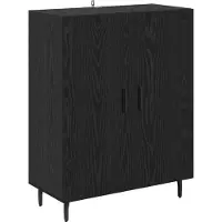 vidaXL Sideboard Schwarz Eichen-Optik 69,5 x 34 x 90 cm Holzwerkstoff
