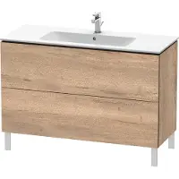 Duravit Waschtischunterschrank L-Cube 122x48,1cm, Ei marm., 2 Auszüge, stehend