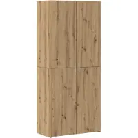 vidaXL Aufbewahrungsschrank 2 stk. Artisan-Eiche 80 x 42,5 x 225 cm