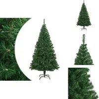 vidaXL Künstlicher Weihnachtsbaum mit Dicken Zweigen Grün 180 cm PVC - Weihnachtsbäume
