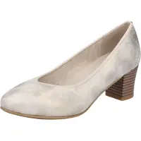 Rieker Damen Pumps mit runder Zehenform und Blockabsatz 44650, Größe:39 EU, Farbe:Gold