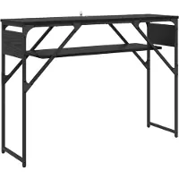 Syfax Konsolentisch Schwarz Eichen-Optik Holzwerkstoff 105x30x75cm