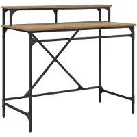 Syfax Schreibtisch Artisan-Eiche 100 x 50 x 90 cm Holzwerkstoff