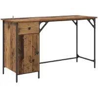 Syfax Computertisch Altholz 131 x 48 x 75 cm Holzwerkstoff