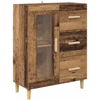 Syfax Sideboard Altholz 69,5 x 34 x 90 cm Holzwerkstoff