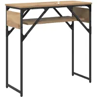 Syfax Konsolentisch Artisan-Eiche Holzwerkstoff 75x30x75cm
